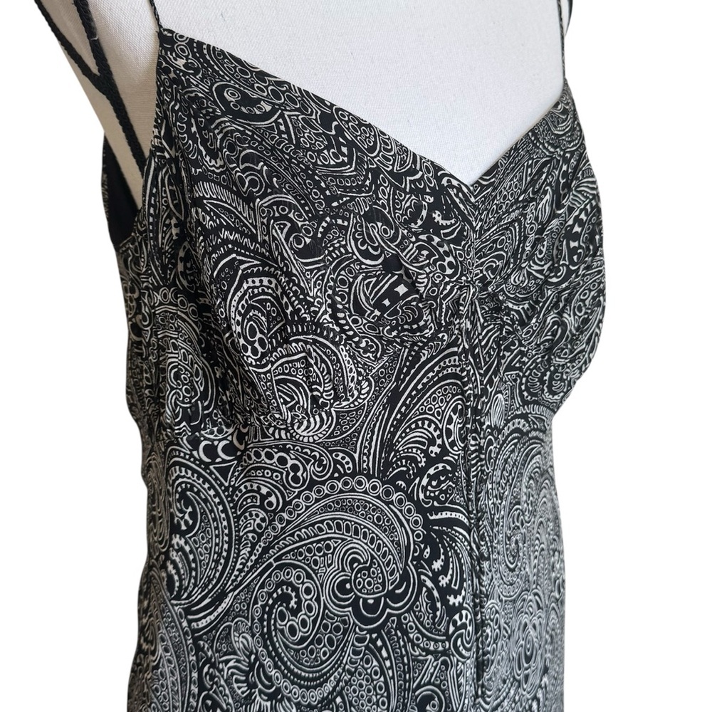 Ann Taylor Y2K Paisley Silk Strappy Slip Dress Size 16 - Picture 5 of 12
